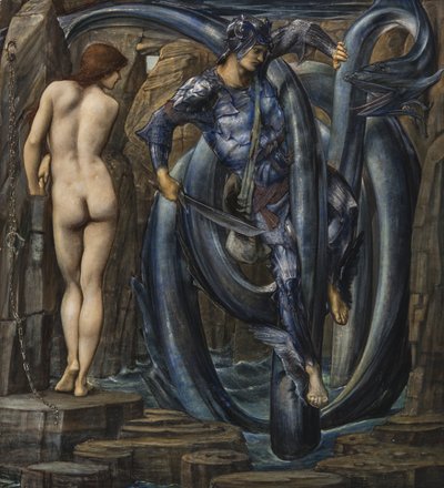 The Doom Fulfilled (Perseus Slaying the Sea Serpent) by Edward Burne Jones